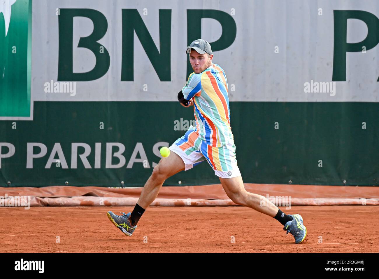 Paris, France. 23rd May, 2023. Dominik Koepfer of Germany during the French Open, Grand Slam tennis tournament on May 23, 2023 at Roland-Garros stadium in Paris, France. Credit: Victor Joly/Alamy Live News Stock Photo