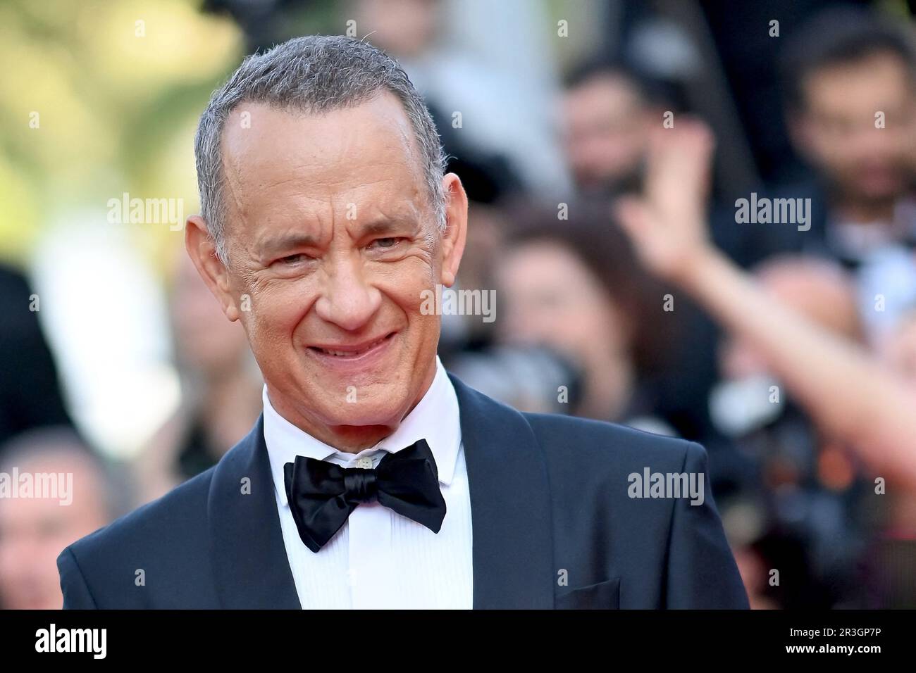 Cannes, France. 23rd May, 2023. Tom Hanks attend the Asteroid City red carpet during the 76th