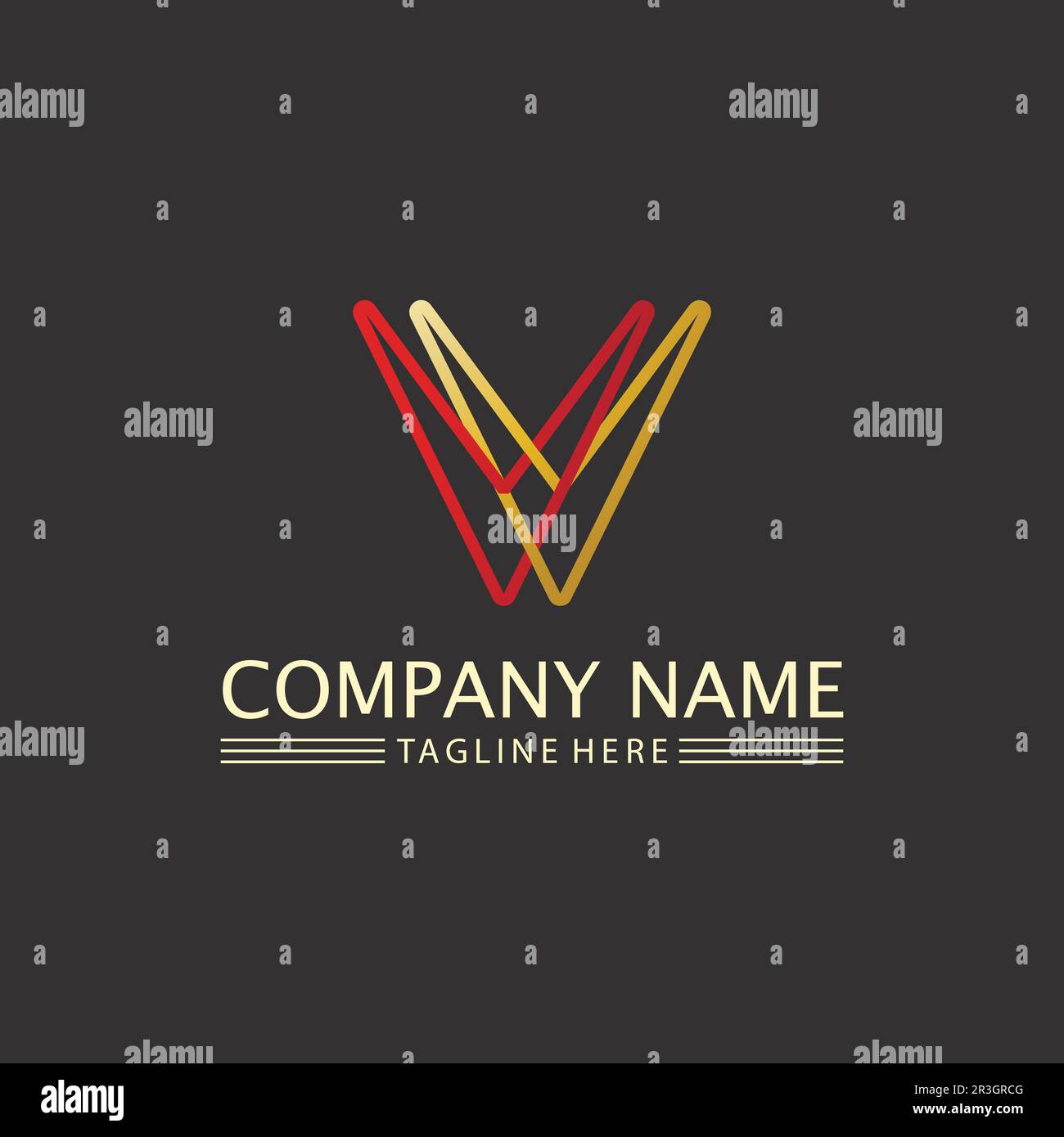 V Letter Lightning Logo Template vector icon illustration design Stock Vector
