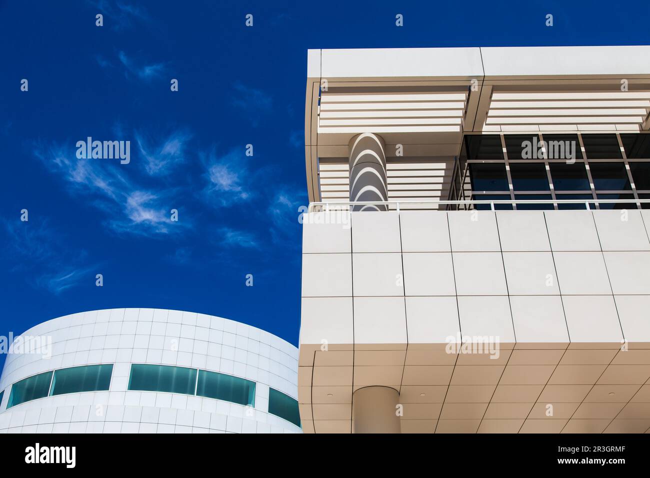 Getty Museum, Los Angeles, California. Modern architecture detail Stock Photo