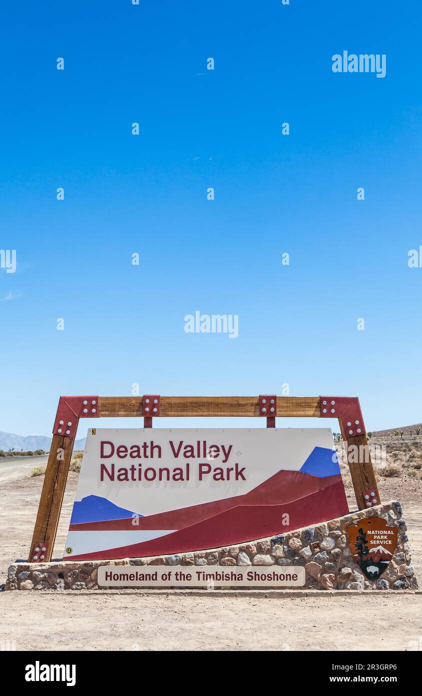 Death valley national park entrance hi-res stock photography and images ...
