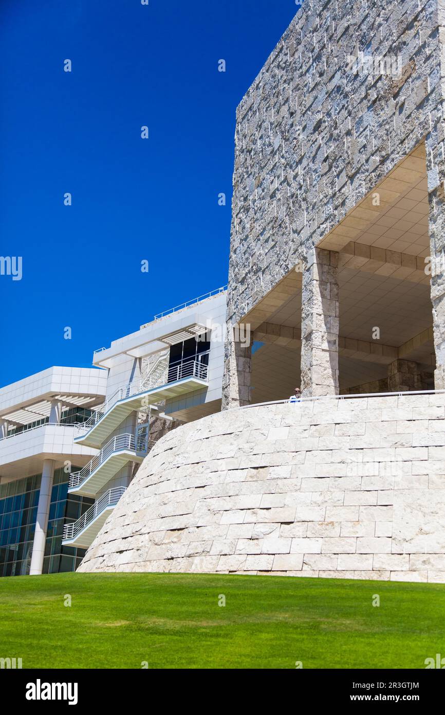 Getty Museum, Los Angeles, California. Modern architecture detail Stock Photo