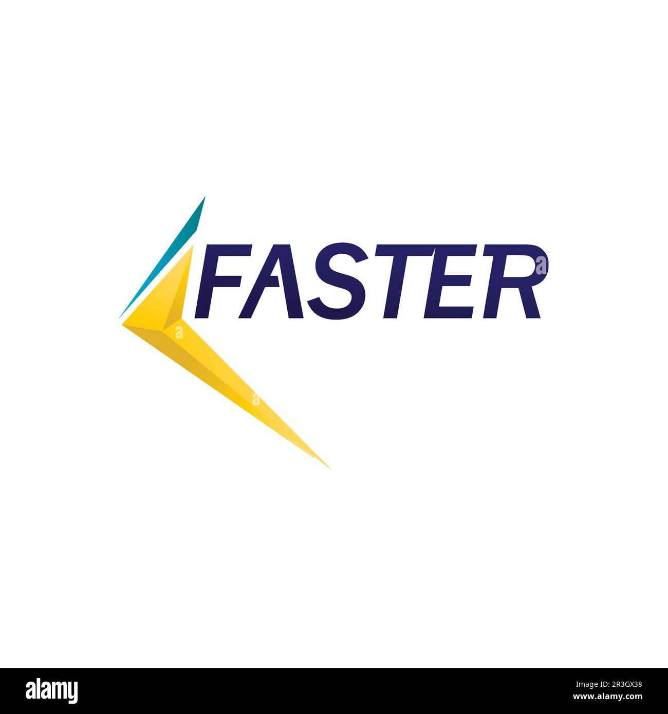 Faster Logo Template vector icon illustration design Stock Vector