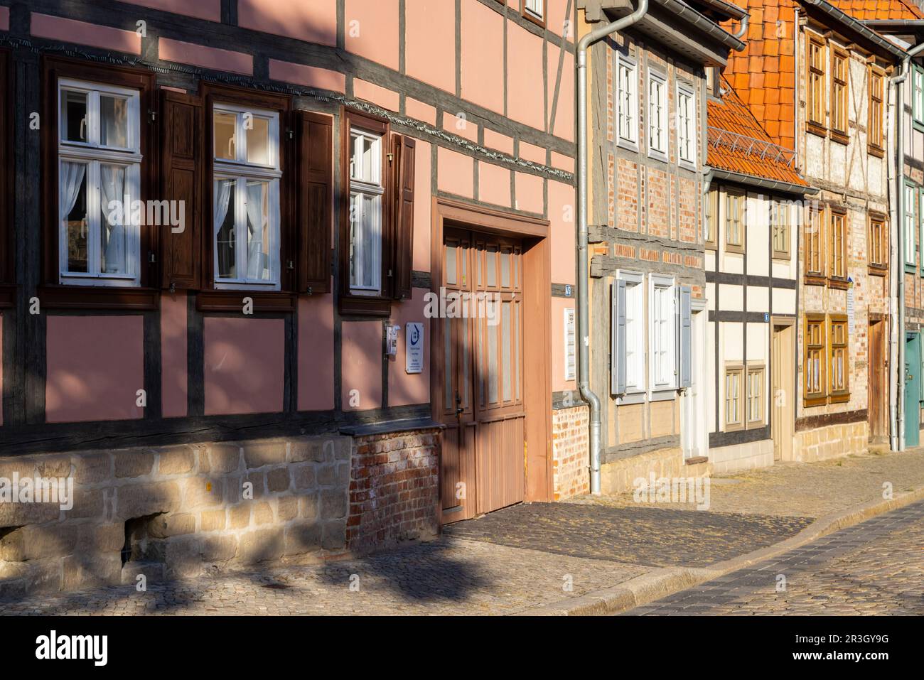 Historical old town of Quedlinburg Stock Photo