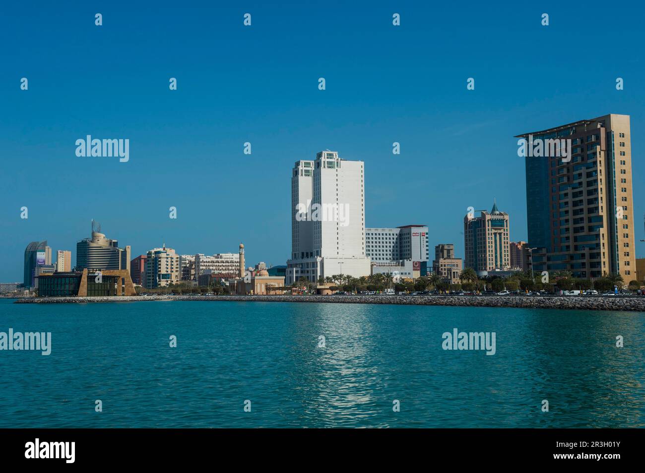 Seafront of Kuwait City, Kuwait Stock Photo