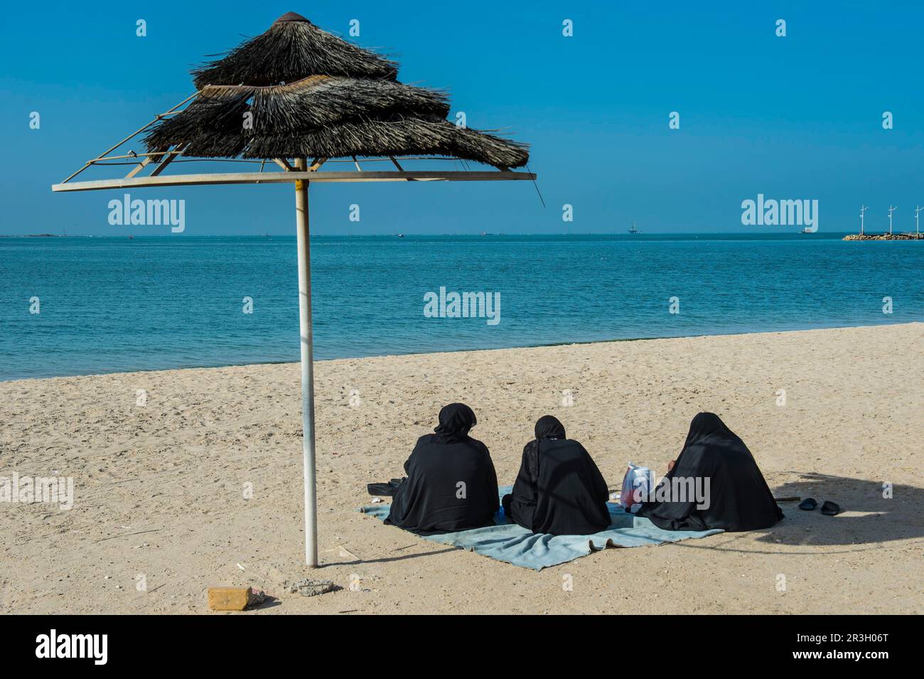 Shuwaikh beach, Kuwait City, Kuwait Stock Photo