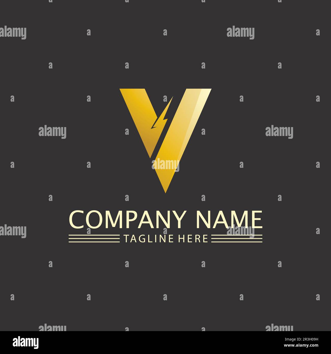 V Letter Logo Template vector icon illustration Stock Vector Image ...