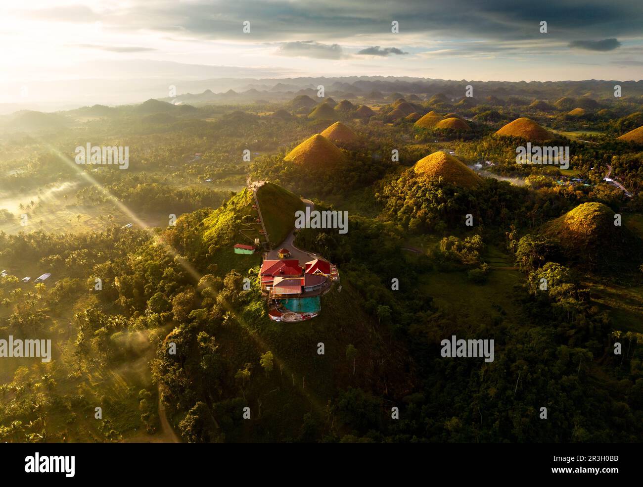 The Chocolate Hills are a geological formation in the Bohol province of