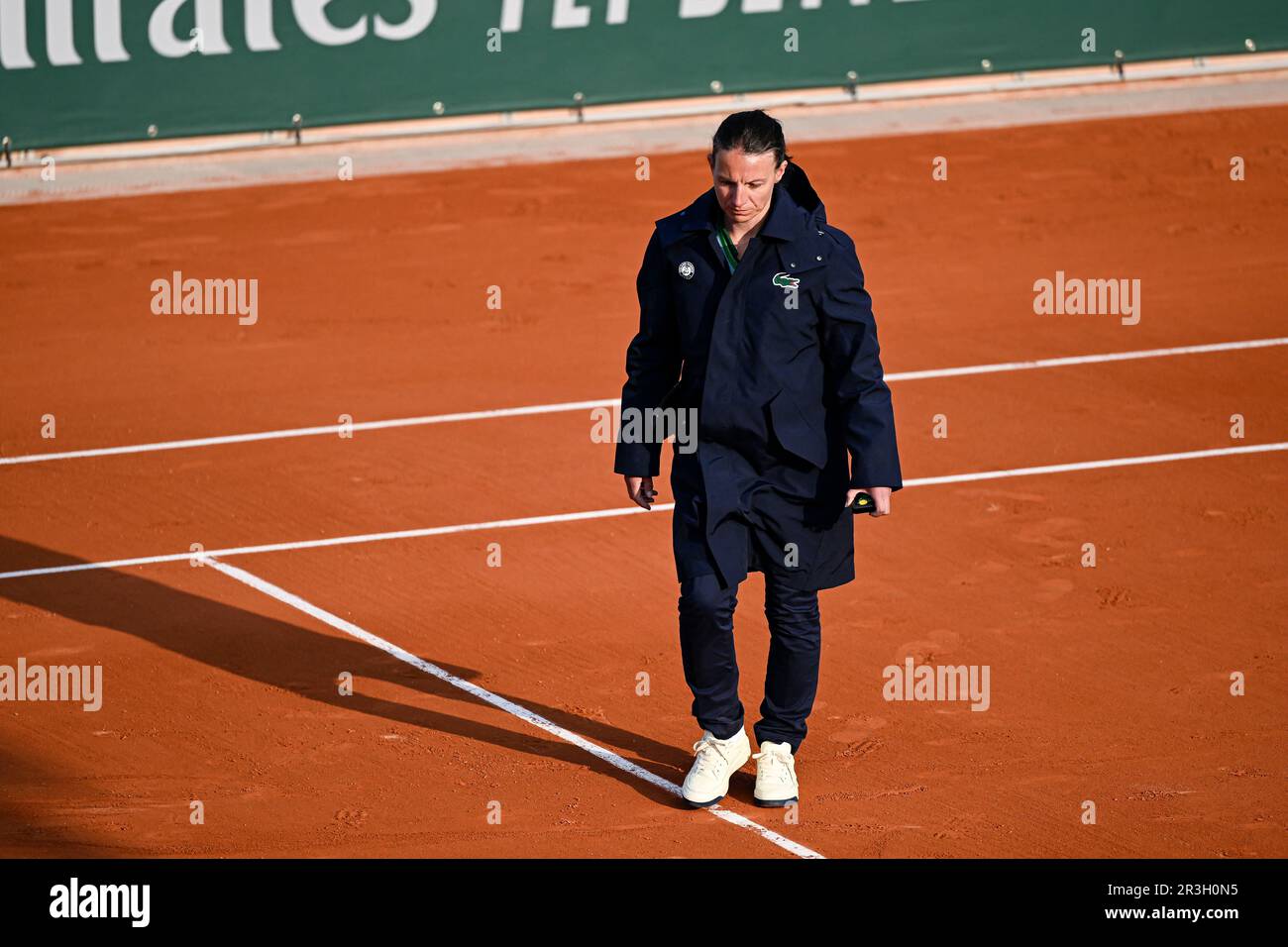 Paris, France. 23rd May, 2023. The chair umpire during the French Open