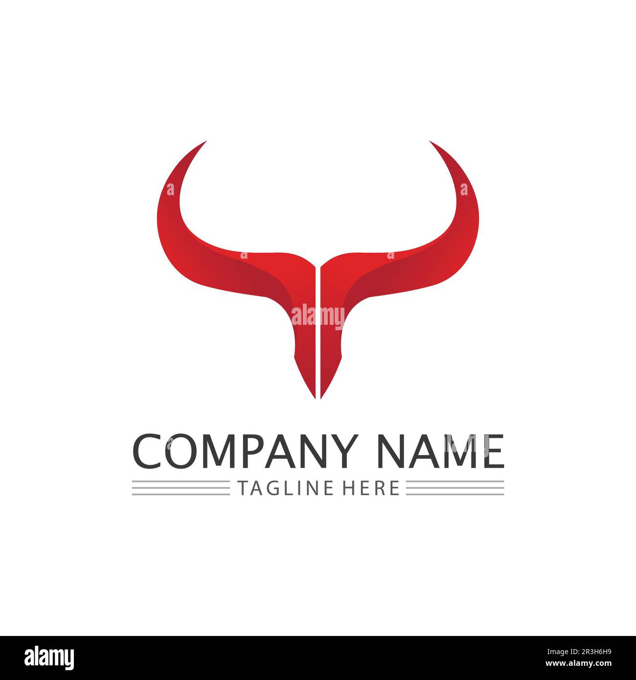 Bull and buffalo head cow animal mascot logo design vector for sport ...