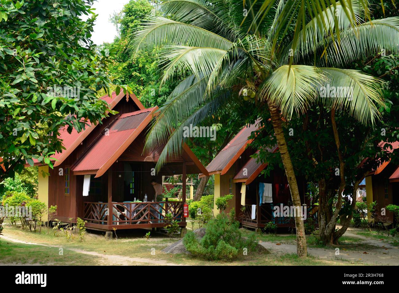 The Reef Chalets, Pulau Besar, Perhentian Islands, Malaysia Stock Photo