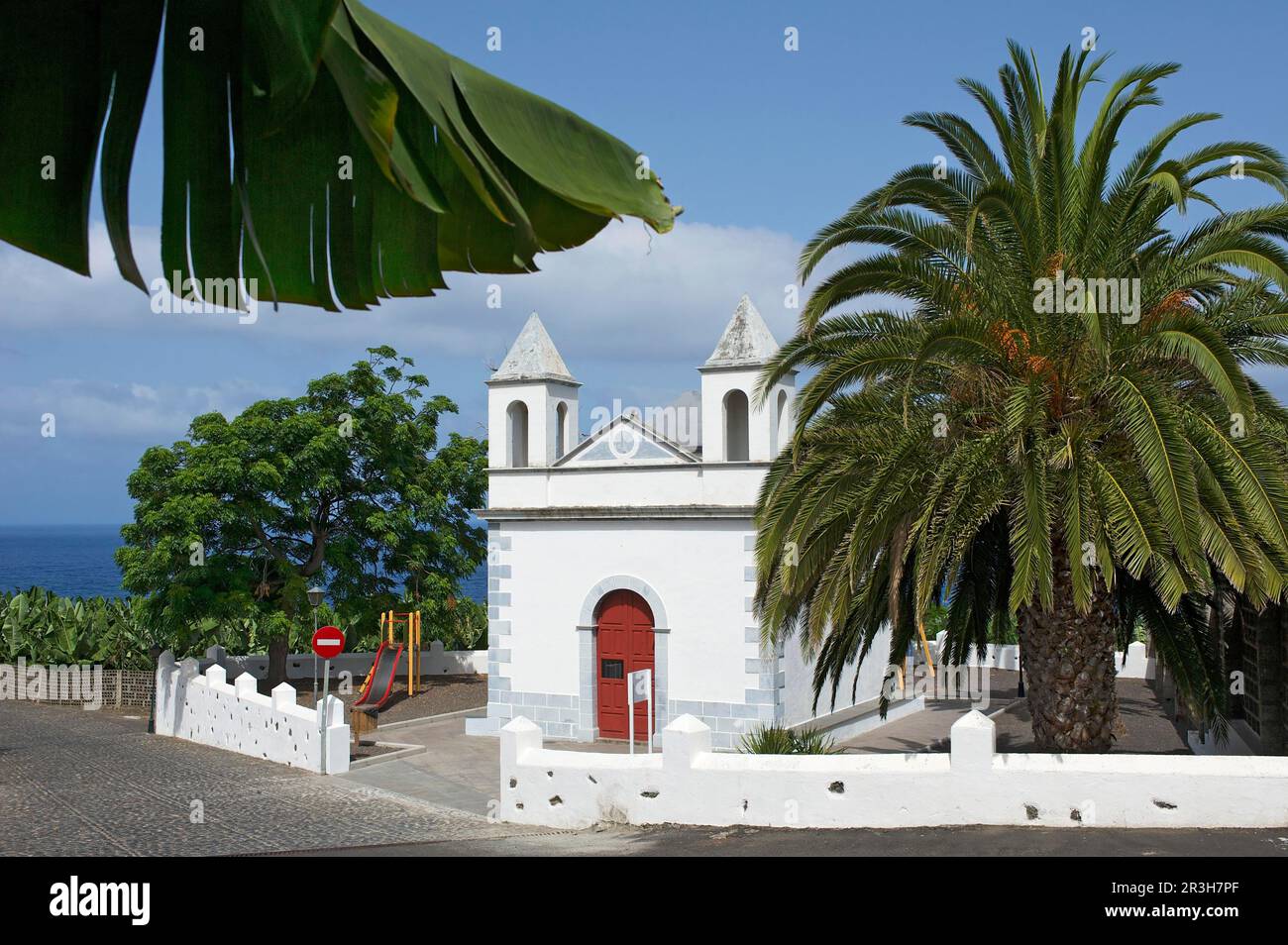 Chapel by the sea near San Andres, La Palma, Canary Islands, Spain Stock Photo
