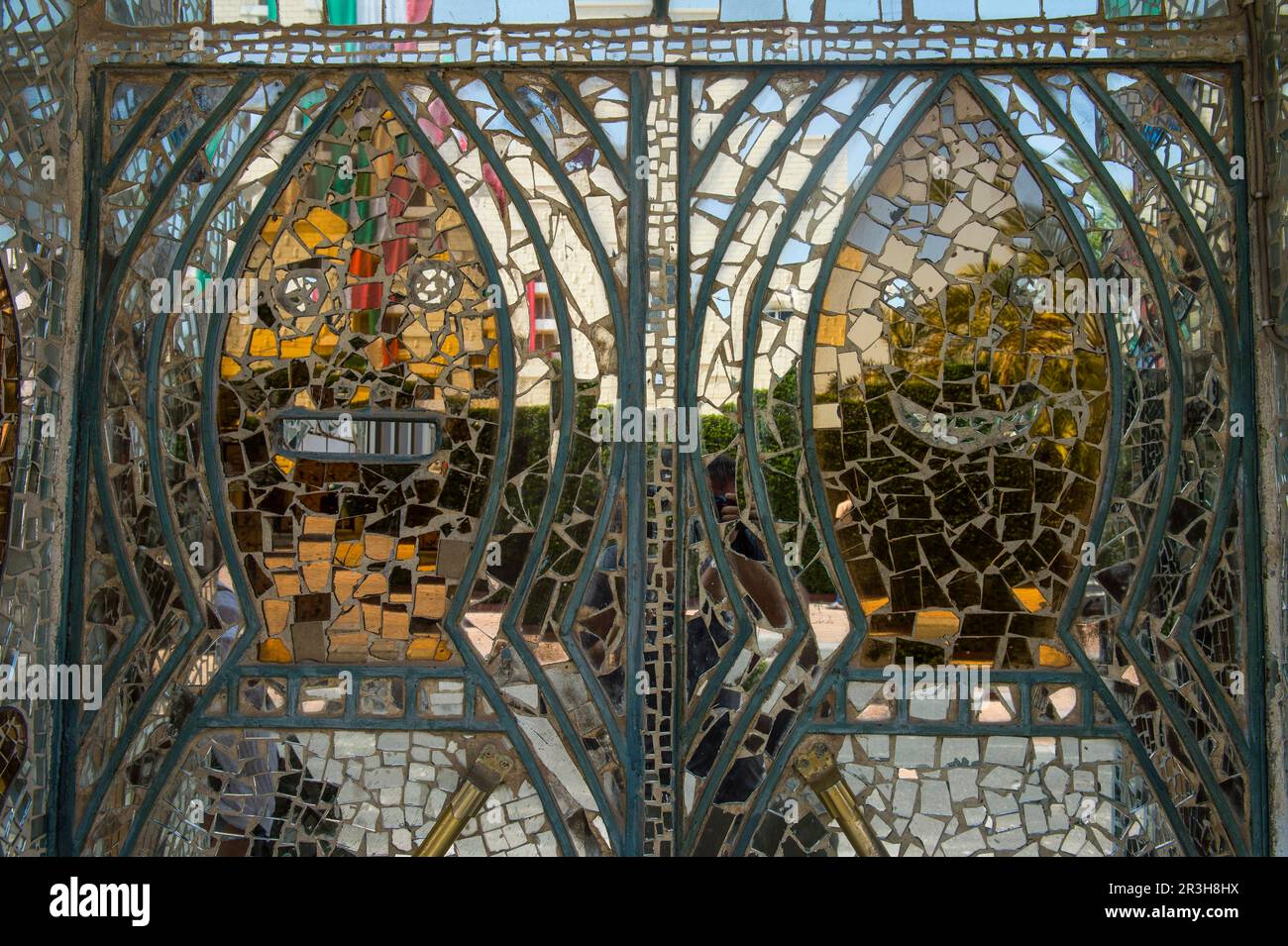 Mirror covered walls in the House of Mirrors, Kuwait City, Kuwait Stock