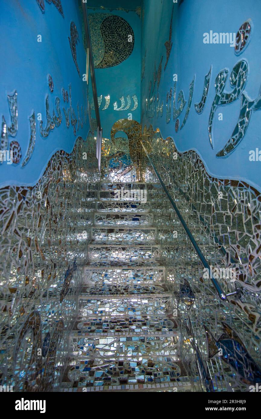 Mirror covered walls in the House of Mirrors, Kuwait City, Kuwait Stock