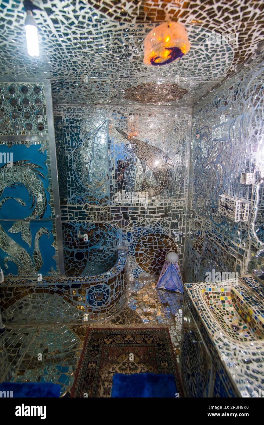 Mirror covered walls in the House of Mirrors, Kuwait City, Kuwait Stock