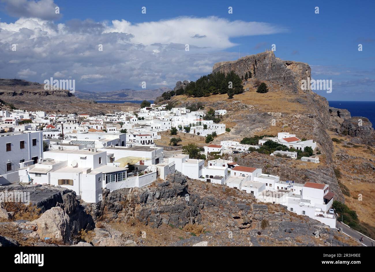 Lindos White Rodes Lindos on Rhodes Stock Photo - Alamy