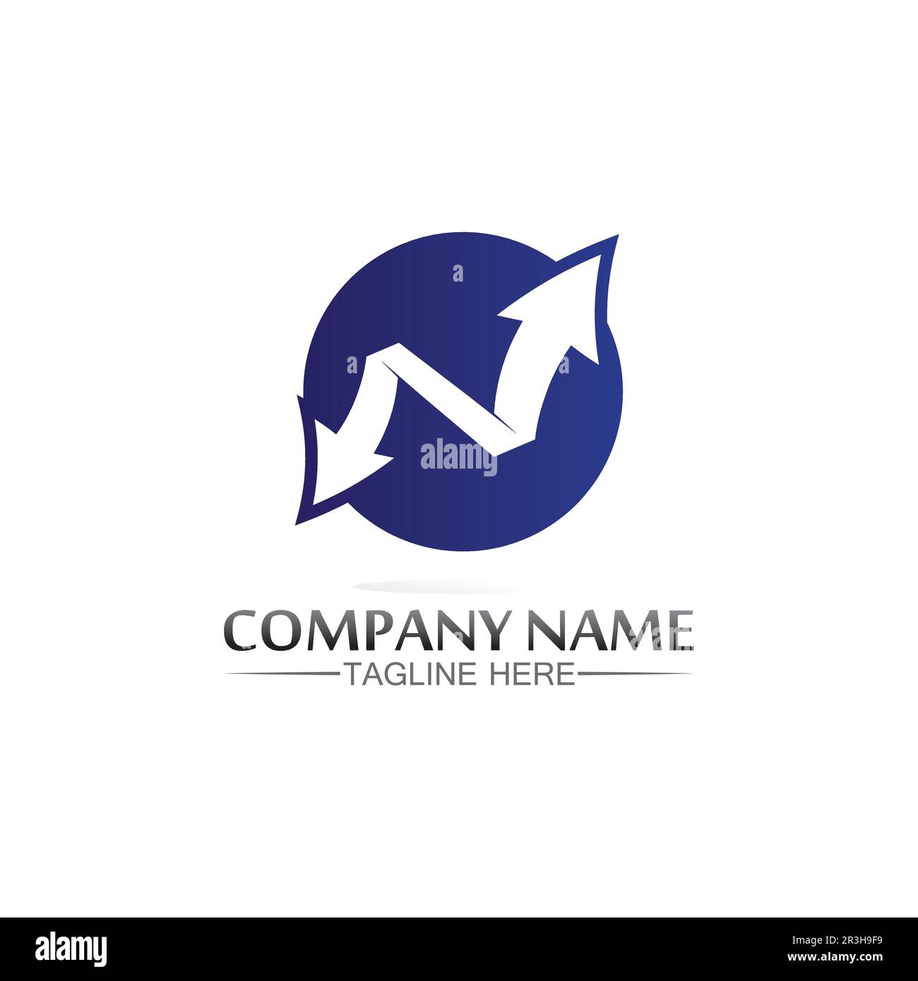 Arrow vector illustration icon Logo Template design Stock Vector Image ...