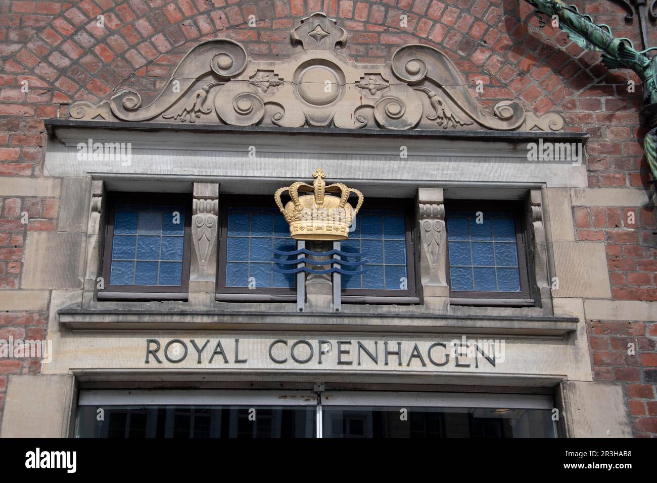 Royal Copenhagen lettering, porcelain factory, Copenhagen, Denmark ...