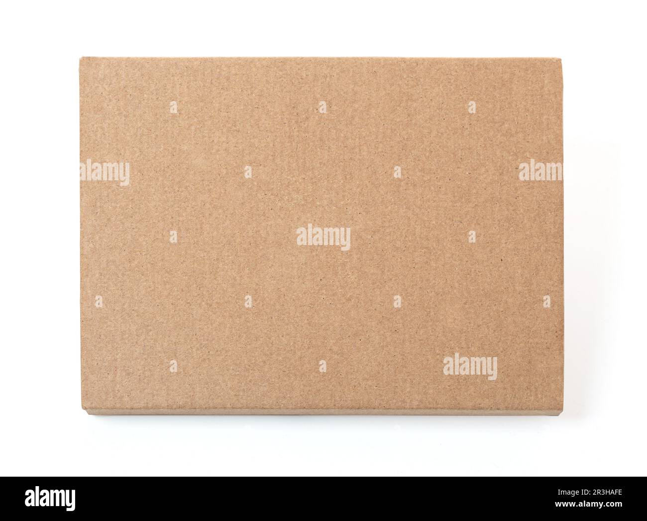 Top view of carton box isolated on a white background with clipping ...