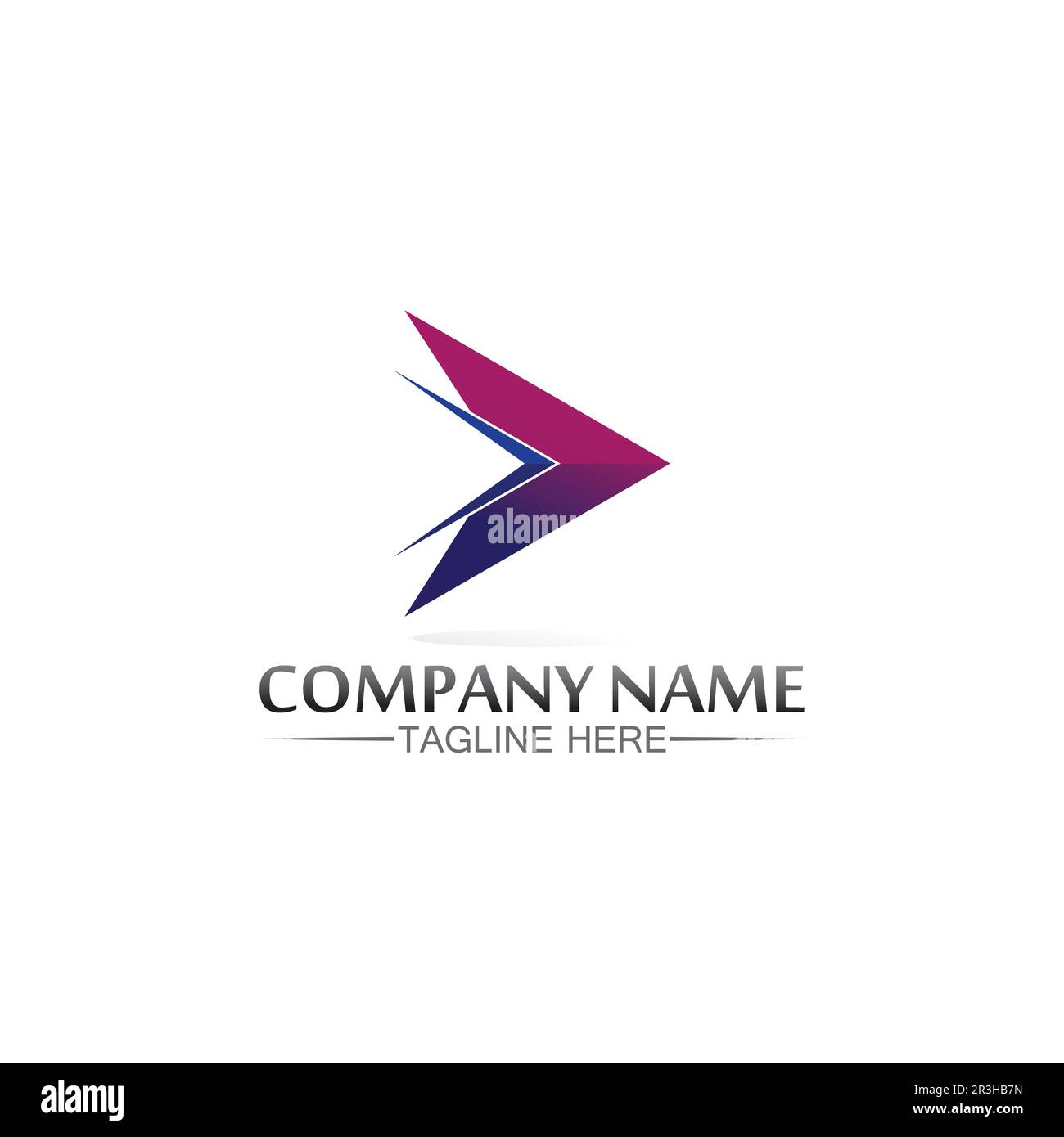Arrow vector illustration icon Logo Template design Stock Vector Image ...