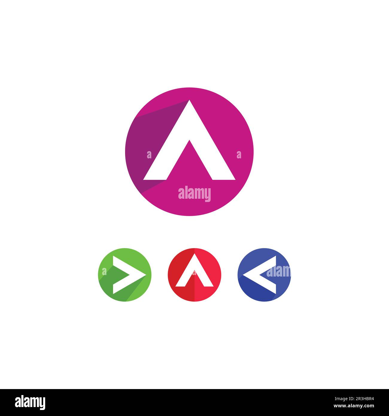 Arrow vector illustration icon Logo Template design Stock Vector Image ...