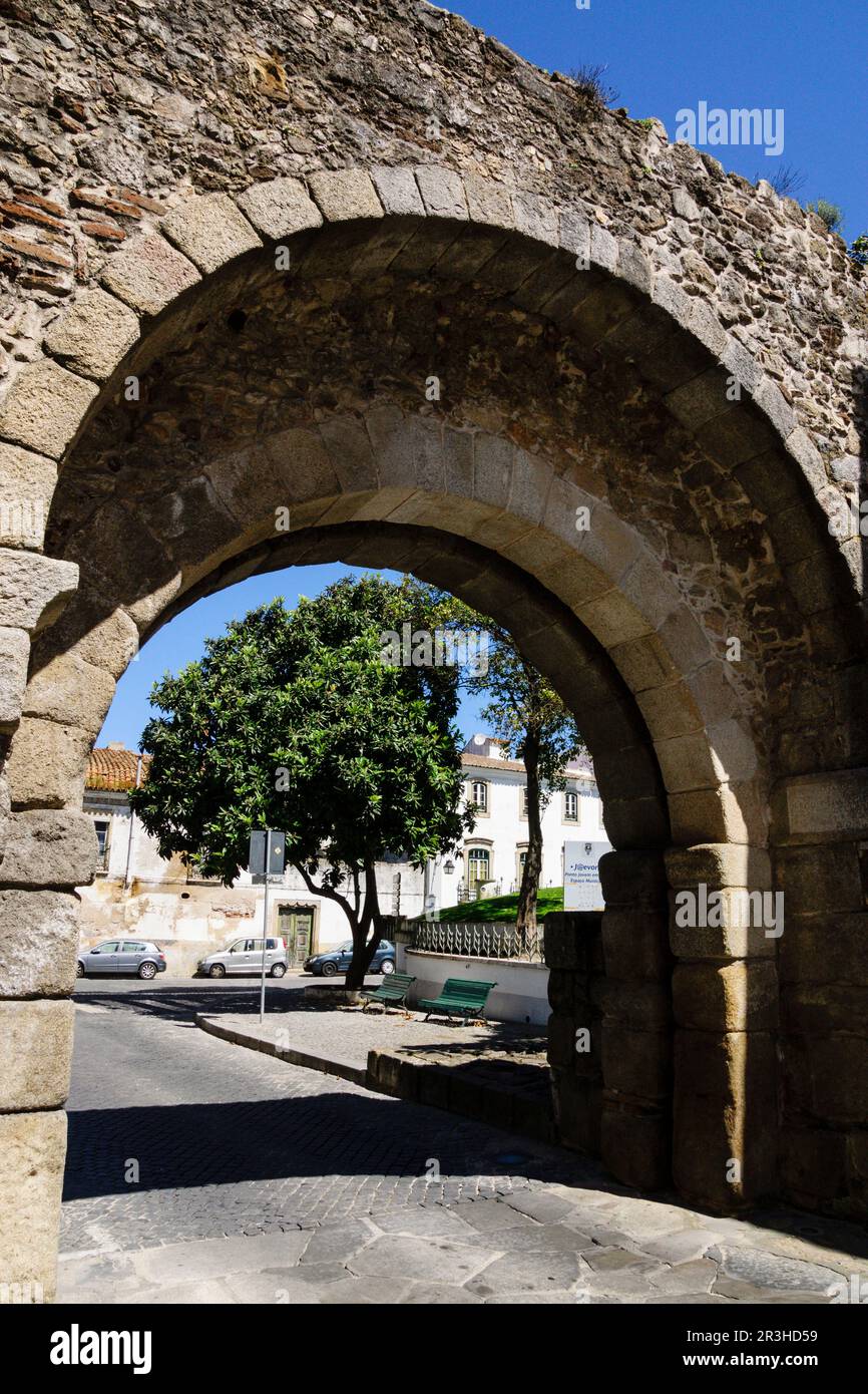 puerta de doña Isabel,patrimonio de la humanidad, Evora,Alentejo,Portugal, europa. Stock Photo