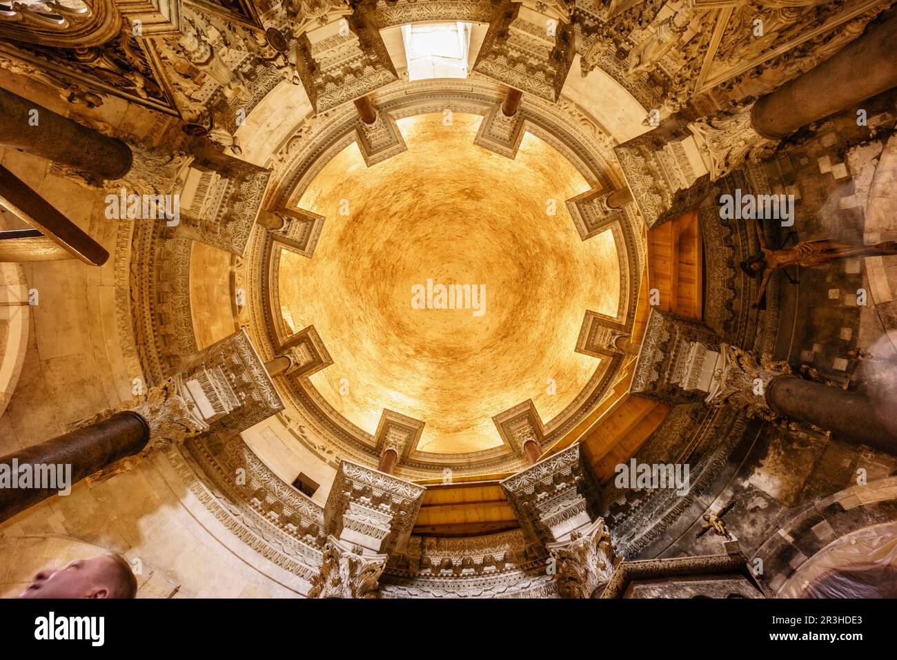 boveda central, catedral de San Domnius, - Svetog Duje- , Palacio Diocleciano, Split, Croacia. Stock Photo