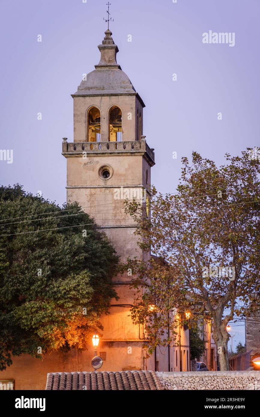 iglesia de la inmaculada concepcion y el beato Ramon Llull, Randa, Mallorca, islas baleares, Spain. Stock Photo