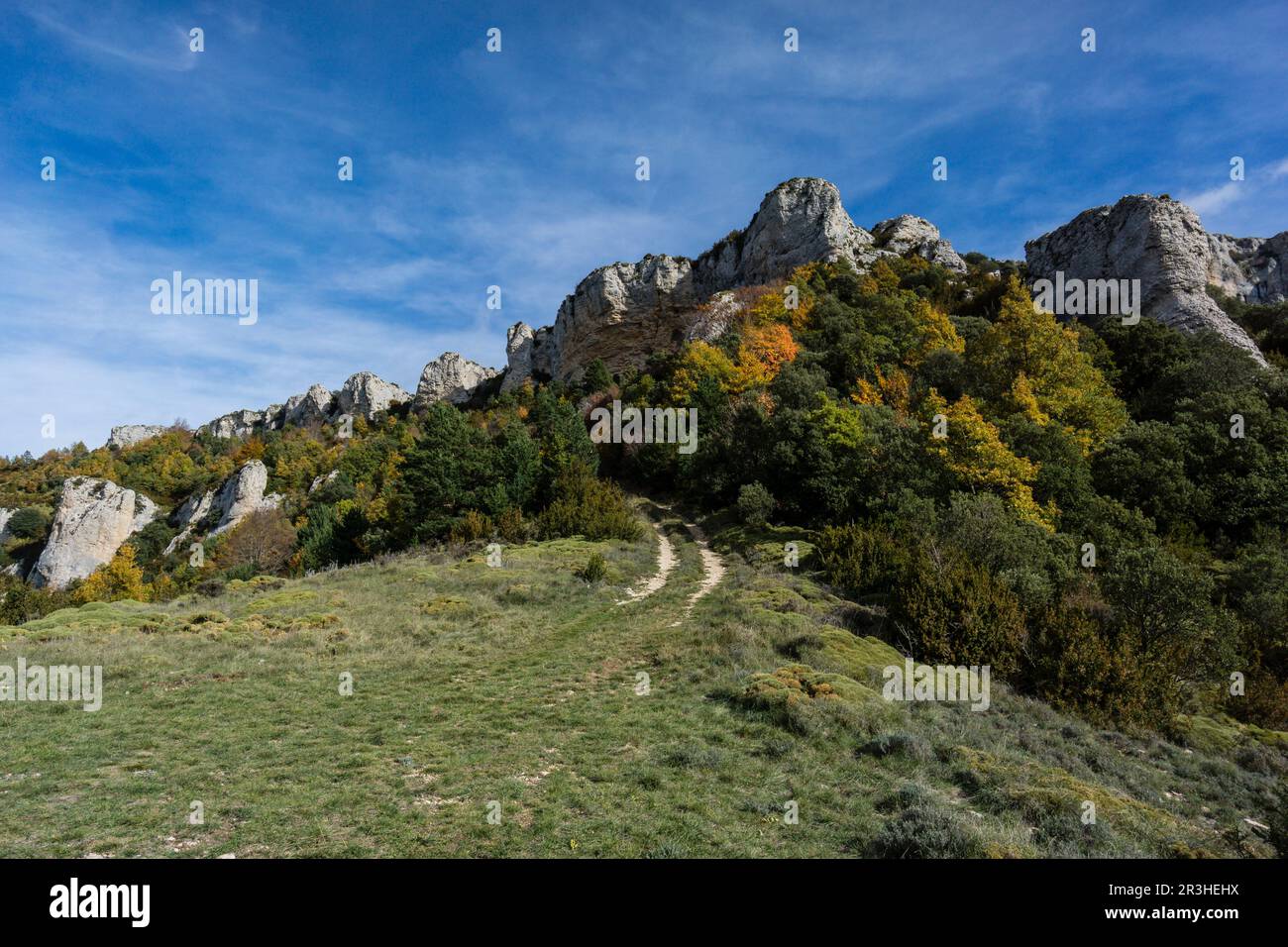 Sierra de Sevil, Sobrarbe, Province of Huesca, Autonomous Community of Aragon, Pyrenees Mountains, Spain, europe. Stock Photo