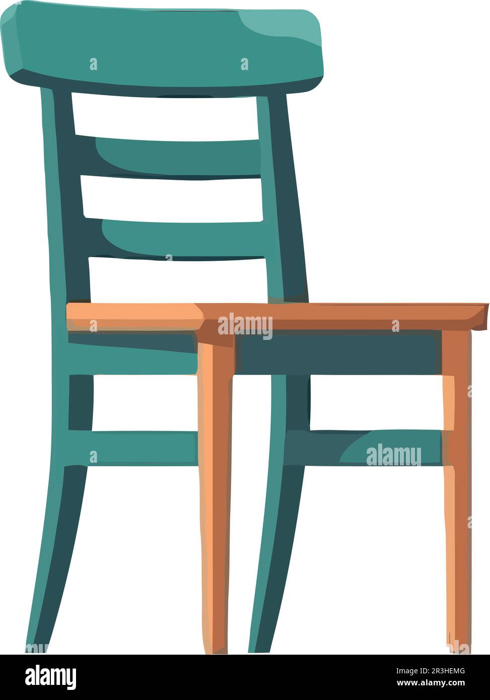 Modern chair design with blue wallpaper Stock Vector Image & Art - Alamy