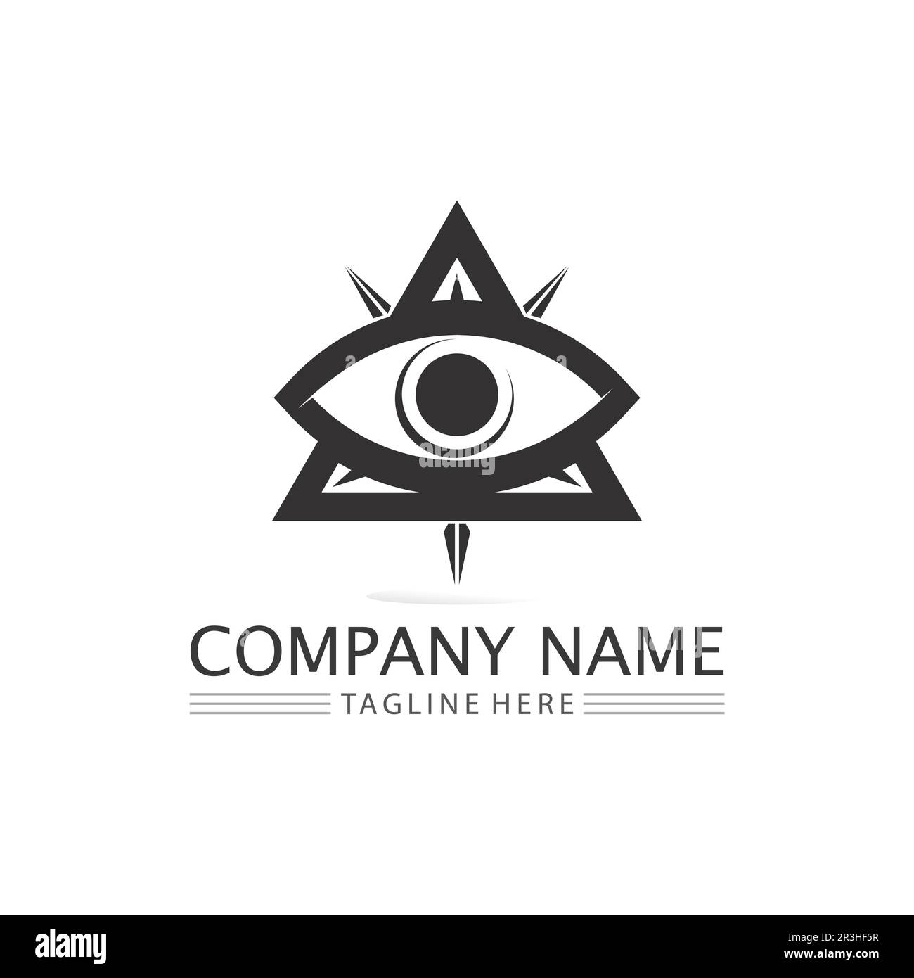 eye icon and vision design logo isolated sign symbol vector Intuition ...