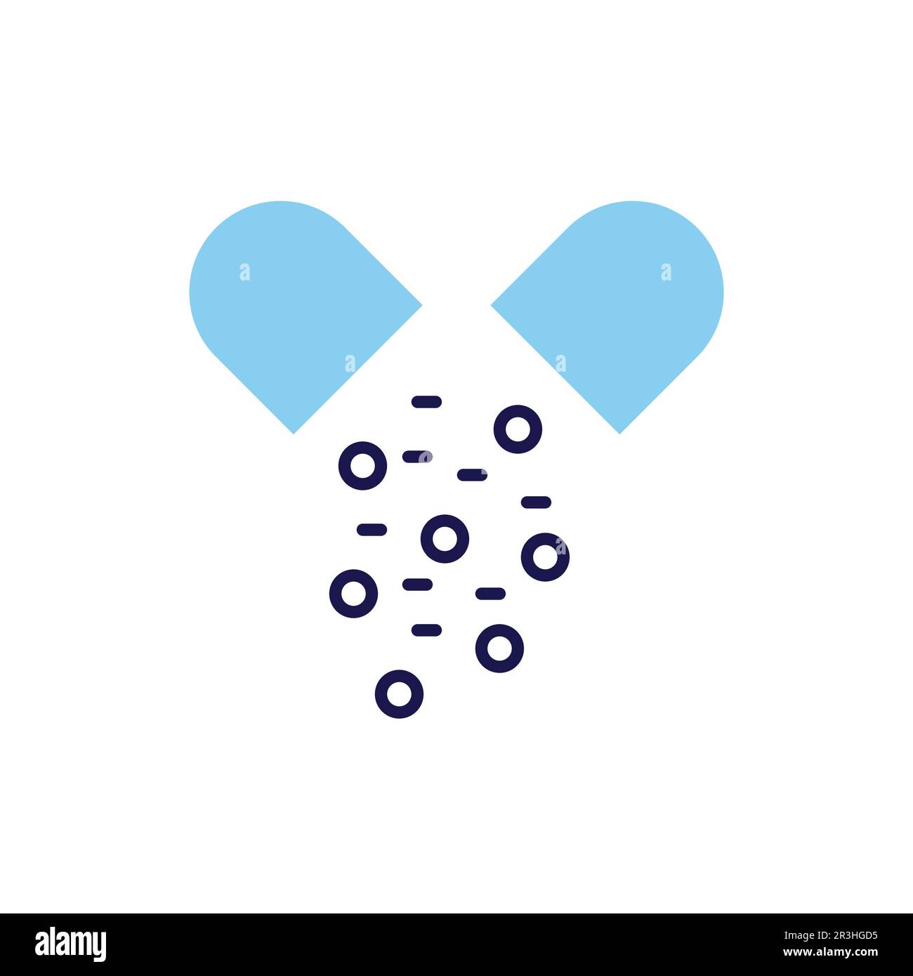 Capsule related vector line icon. Pills linear icon. Pharmaceutical ...