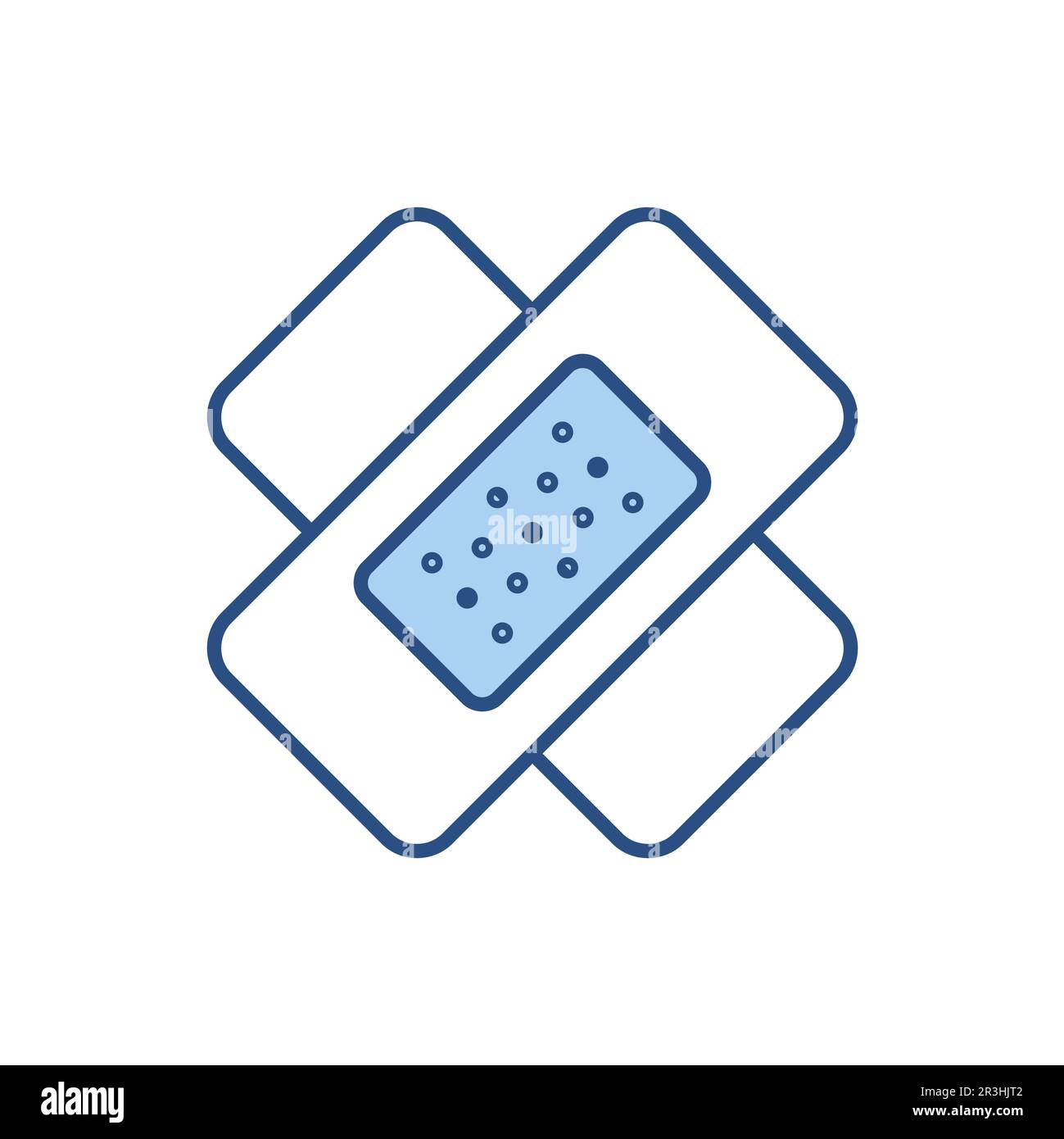 Bandage Plaster related vector line icon. Sticky wrap for injury ...