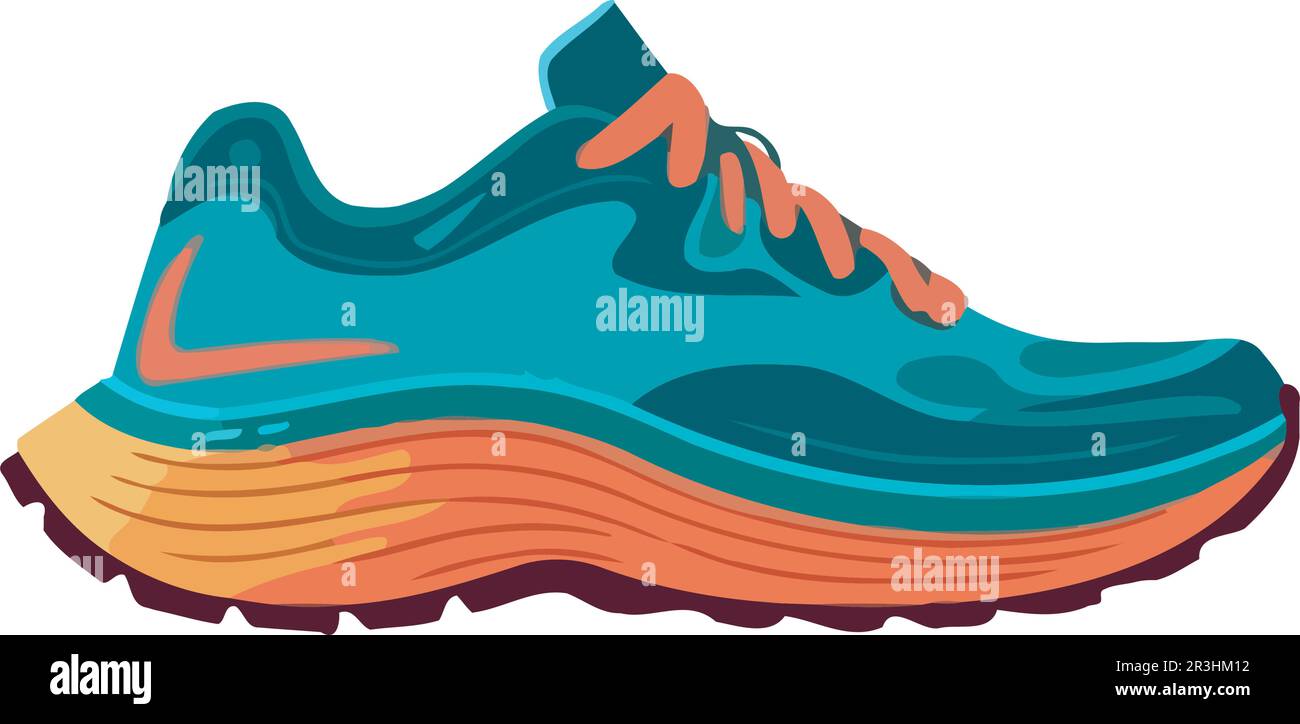 Modern sports shoe of athlete running Stock Vector Image & Art - Alamy
