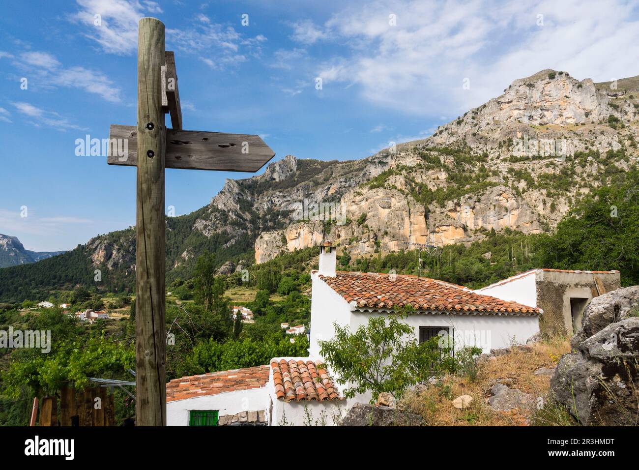 pueblo de las Gorgollitas bajo la Loma del Calar, Parque Natural de las Sierras de Cazorla, Segura y Las Villas , provincia de Jaén, Spain. Stock Photo
