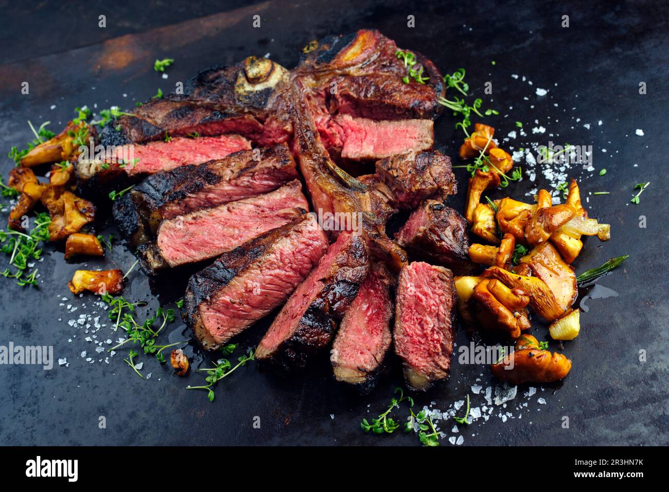 Traditional Barbecue Dry Aged Wagyu Porterhouse Beef Steak Bistecca ...