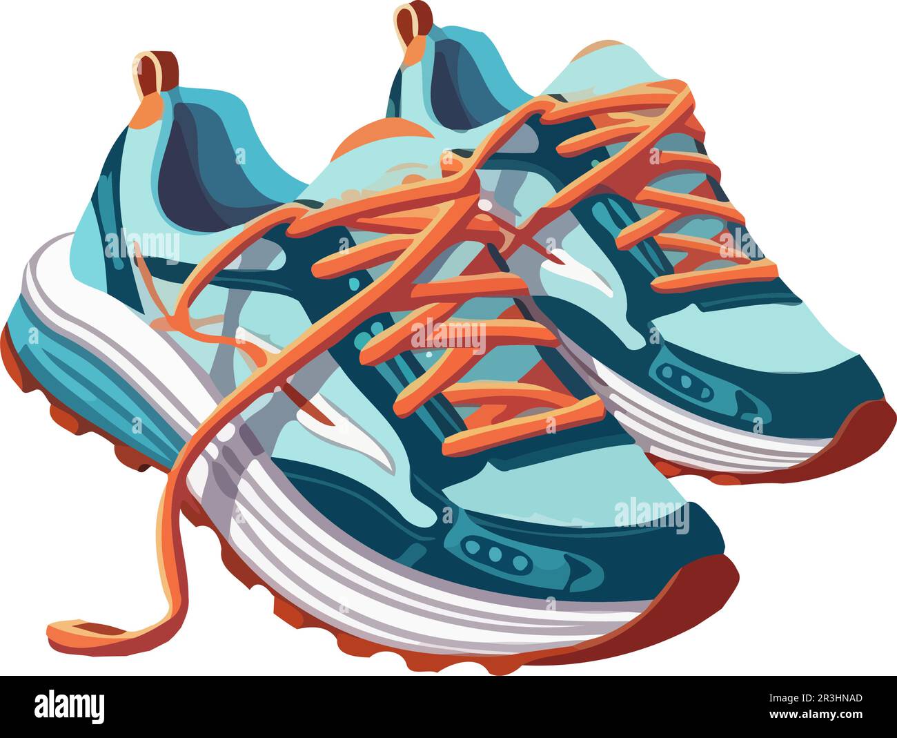 sports shoes symbolize competition and activity Stock Vector Image