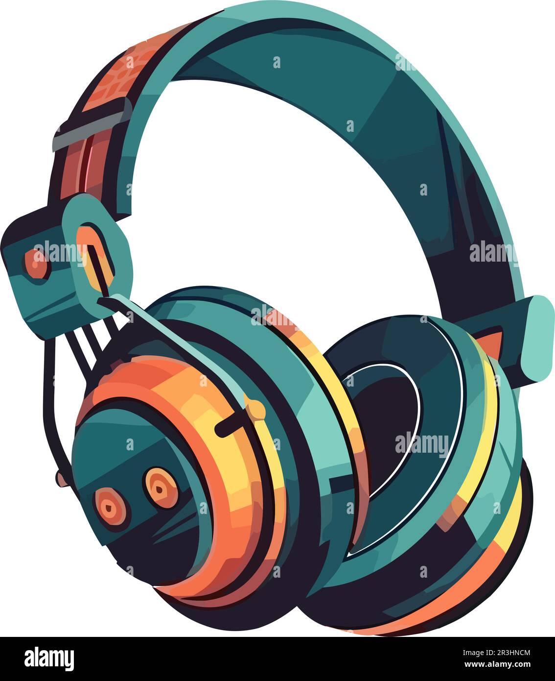Modern vector headphones technology Stock Vector Image & Art - Alamy