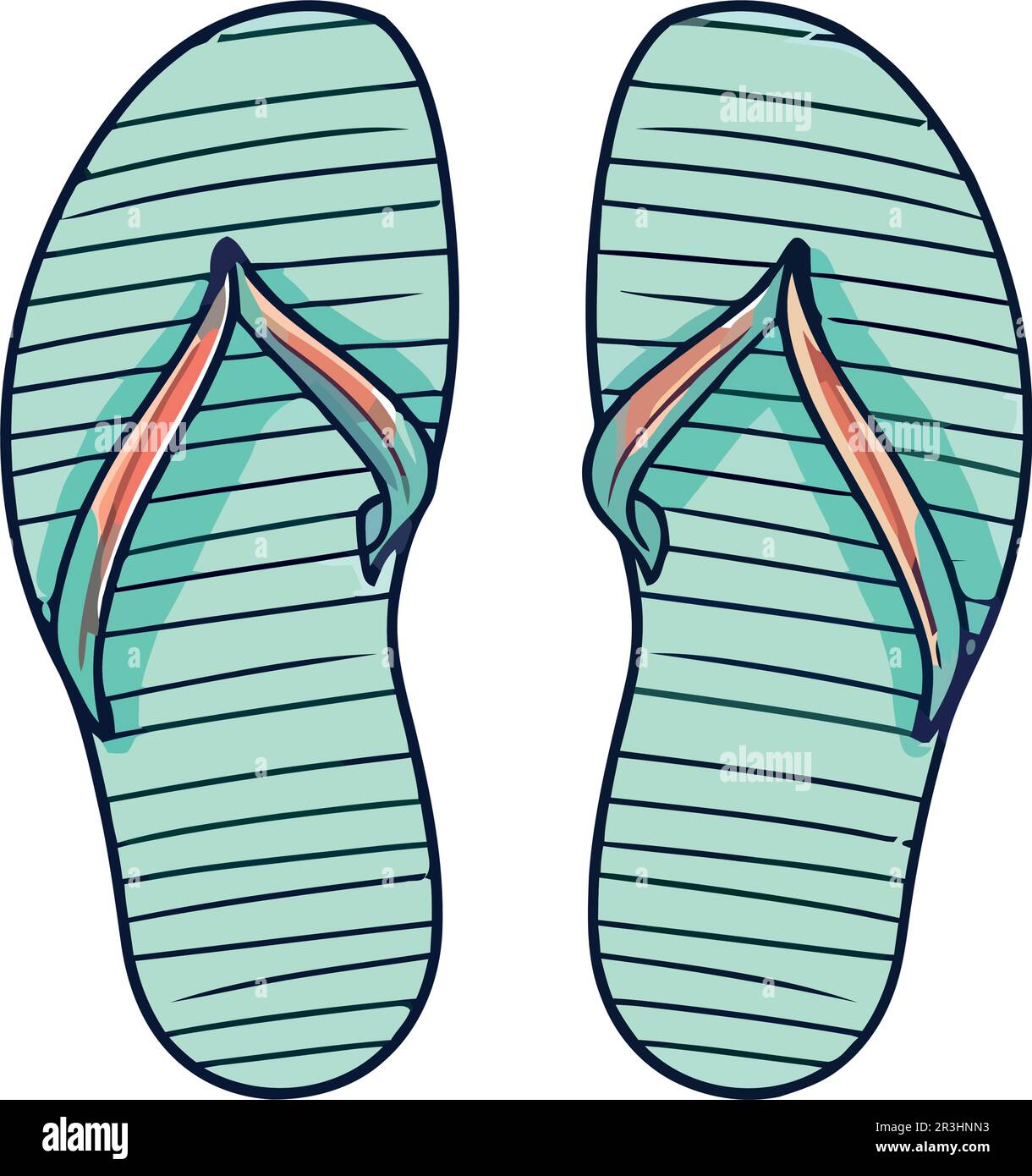 Striped sandals Stock Vector Images - Alamy