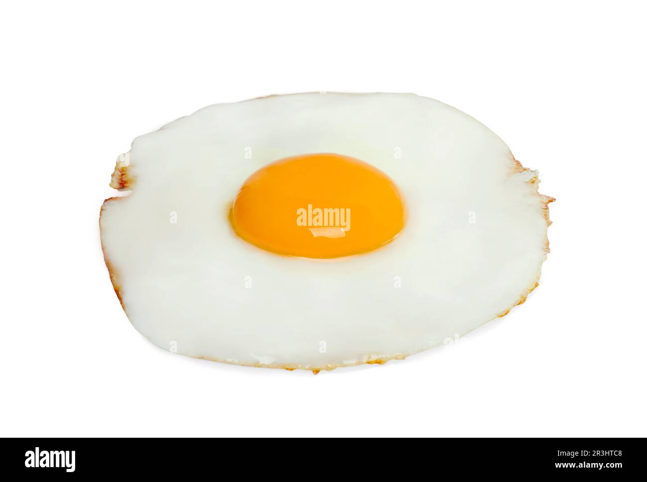Delicious fried egg with yolk isolated on white Stock Photo - Alamy