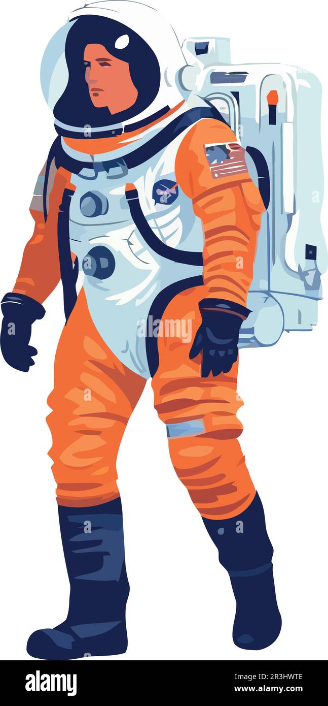 Futuristic astronaut in space suit working Stock Vector Image & Art - Alamy