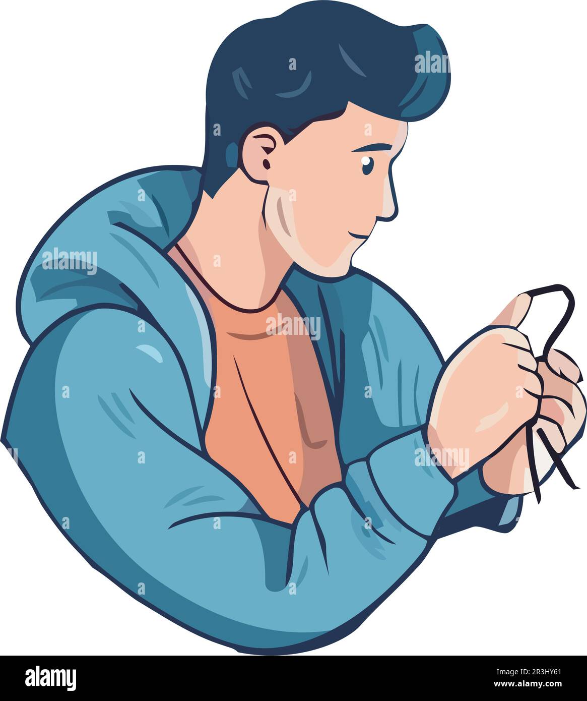 Cheerful boy character cartoon illustration Stock Vector Image & Art ...