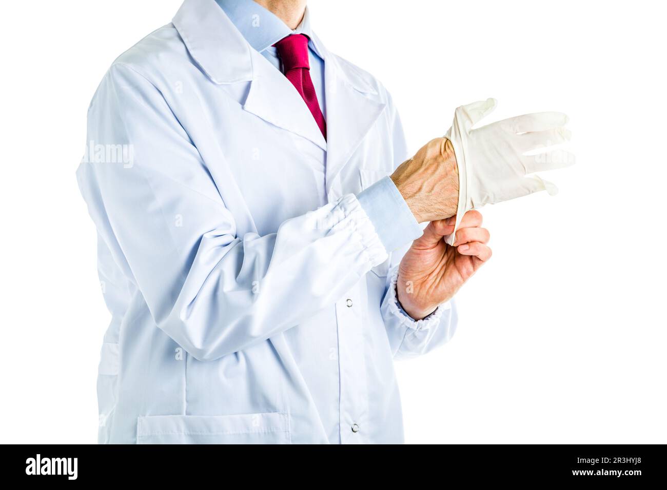 Doctor wearing lab coat hi-res stock photography and images - Alamy