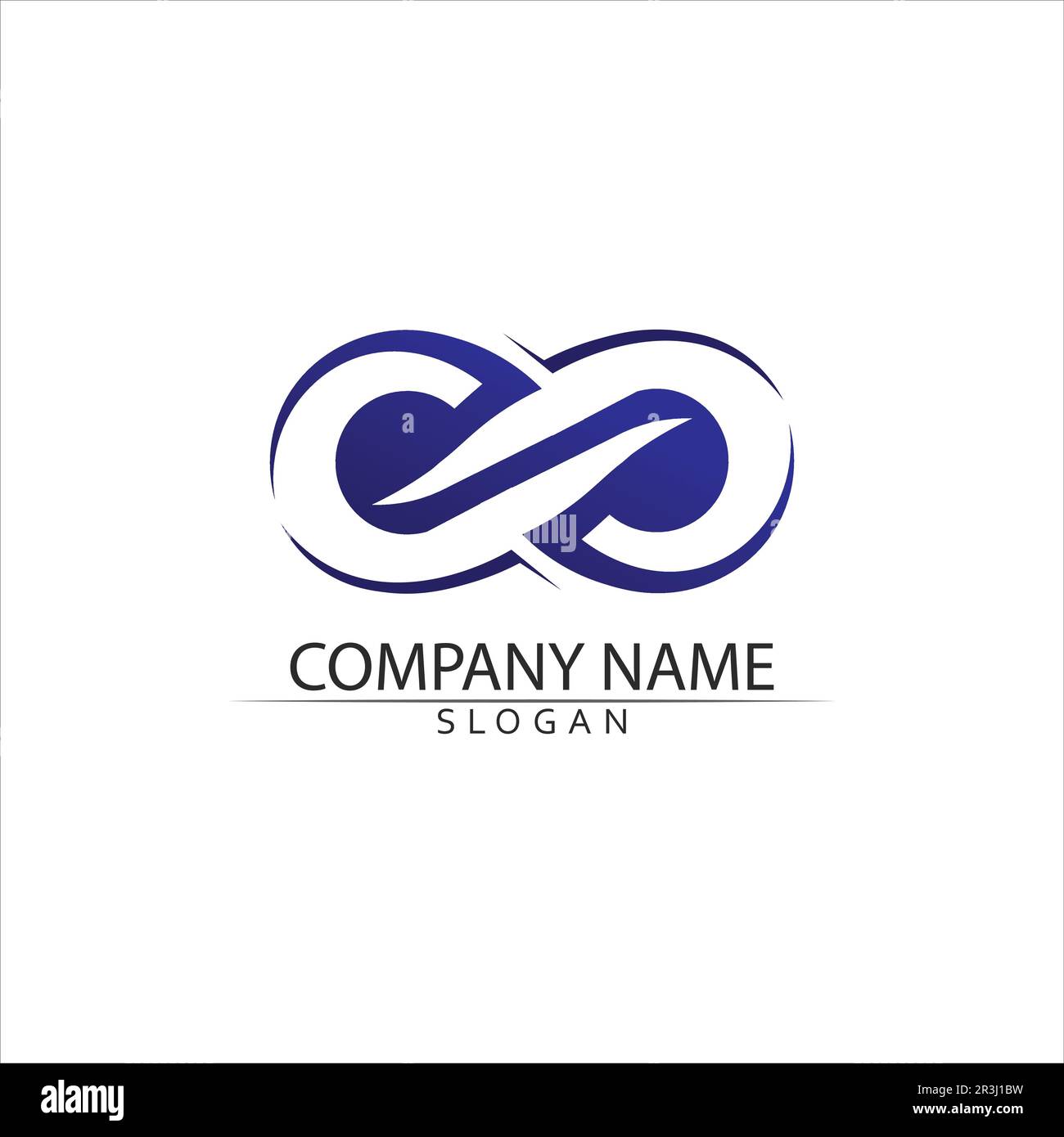 Infinity Design Vector icon illustration Logo template design Stock Vector