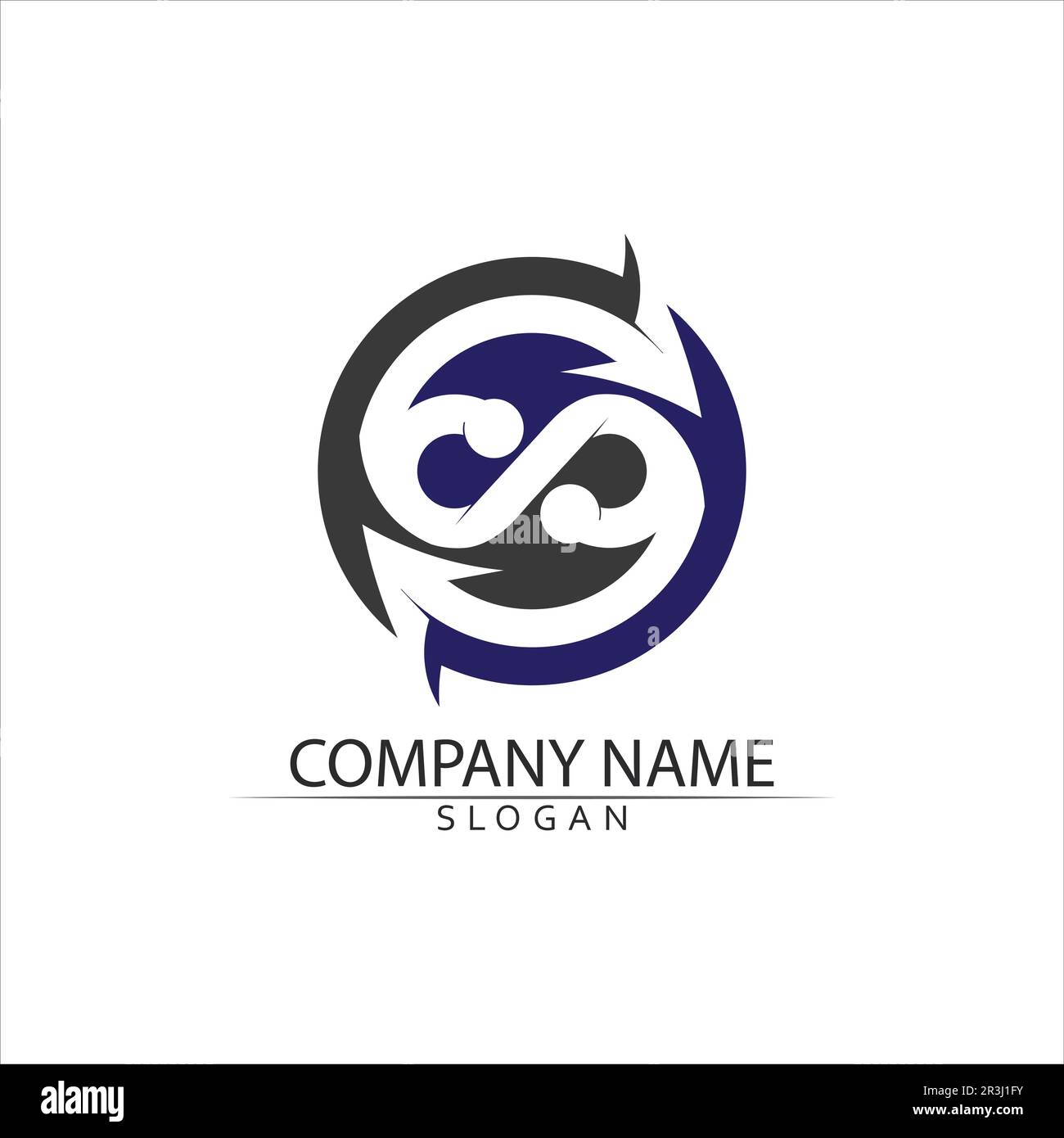 Infinity Design Vector icon illustration Logo template design Stock Vector