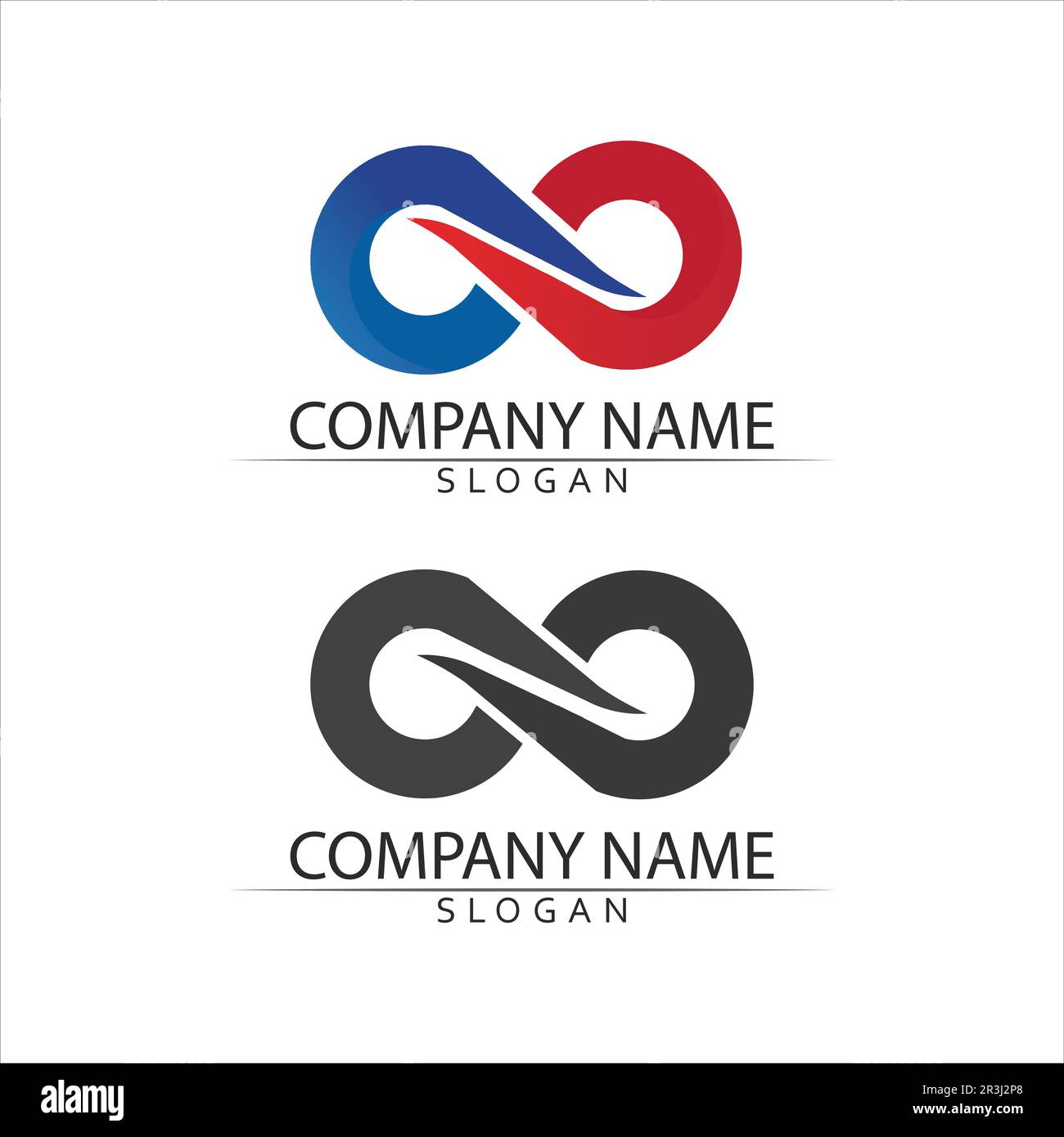 Infinity Design Vector icon illustration Logo template design Stock Vector