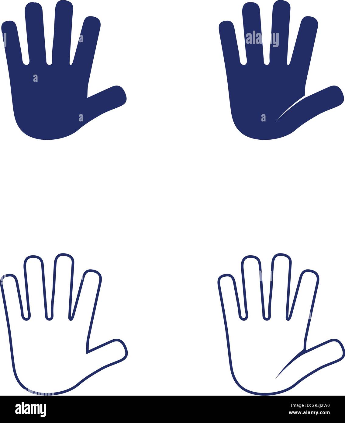 Hand and help vector logo and symbols template icons app Stock Vector ...