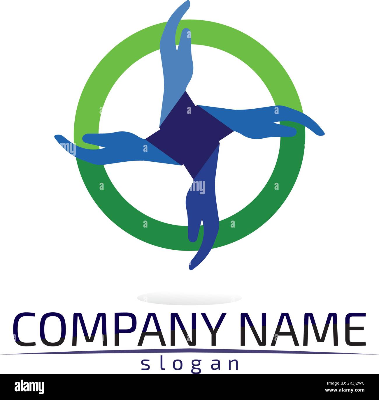 Hand and help vector logo and symbols template icons app Stock Vector ...