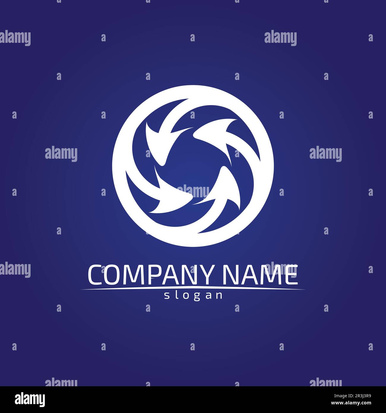 Arrows vector illustration icon Logo Template design Stock Vector Image ...