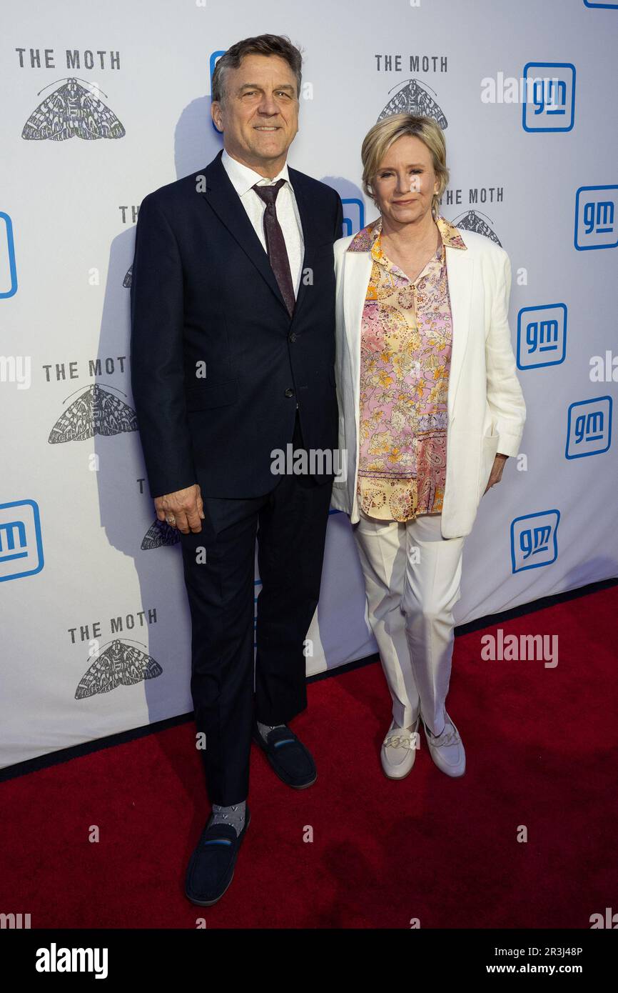 New York, USA. 23rd May, 2023. Ken Pace and Eva Plumb arrive on the red